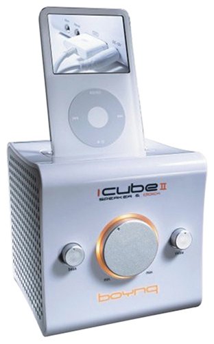 Boynq iCube II Speaker iPod (White)