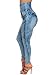 Sexy High Waisted Butt Lifting Levanta Cola Colombian Design Skinny Jeans 10487C