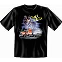 geil bedruckte T-Shirt mit Trucker Motiv / Born to Roam !