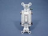 10 Leviton DOUBLE POLE Gray Switches 20A 120/277V 54522-2GY