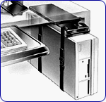 HSfele CPU holder w/ swivel, Extension & Straps, Steel, Black