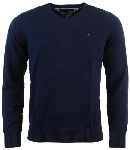Tommy Hilfiger Men's V-Neck Long Sleeve Pacific Pullover Sweater