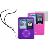 Artwizz SeeJacket Silikon Hllen 2er Pack fr Apple iPod nano 3. Generation pink/purpur