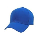 Blank / Plain Adjustable Velcro Baseball Cap / Hat - Royal Blue