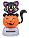 Halloween Solar Dancing Pumpkins, Skull Heads and Black Cat, 3-pc Set