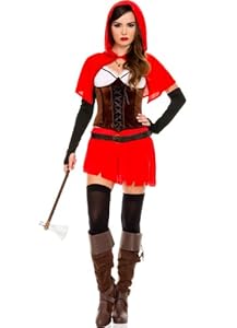 MUSIC LEGS Grimm Red Riding Hood, Red, Small/Medium