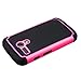 MOTO G case,ECShock Absorbing Dual Layer Hybrid Case, Heavy Duty Protective Armor Case Cover for Motorola Moto G with Sreen Protector and Stylus Pen (Rose)