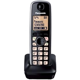 Panasonic KX-TGA661EB Additional Handset for KX-TG6621EB Family - Black