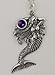 Sterling Silver Mermaid Pendant with Amethyst, title=
