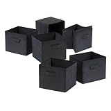 Set of 6, Stackable Storage Foldable Baskets, Container