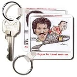Londons Times Funny Panel Hollywood Cartoons - Lionel Ritchie Train Set - Key Chains