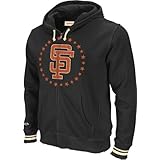 San Francisco Giants Mitchell and Ness Black Full Zip Hoodie