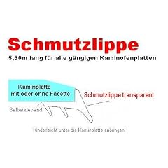 Schmutzlippe, Dichtlippe f�r Kaminplatte 5,50m,Glasplatte, Ofenplatte, Bodenplatte, Kaminofenplatte, jetzt versandfrei bei Bestellung einer Kaminplatte bei Eleganca