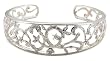 Sterling Silver Diamond Cuff Bracelet (1/4 cttw)