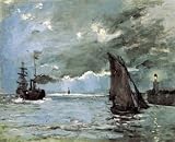 12X16 inch Claude Monet Impressionist Canvas Art Repro Seascape