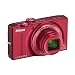 Nikon Coolpix S8200 Digitalkamera (16 Megapixel, 14-fach opt. Zoom, 7,5 cm (3 Zoll) Display, Full-HD-Video, bildstabilisiert) rot