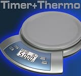 Eigenschaften Elecsa GmbH  / Design Waage Küchenwaage Büro Thermometer+Timer+Tara original ELECSA 1230