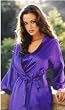 Shalimar Charmeuse Babydoll Chemise, Matching Robe and Padded Hanger (Plus Sizes Too)