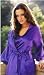 Shalimar Charmeuse Babydoll Chemise, Matching Robe and Padded Hanger (Plus Sizes Too)