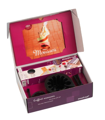 Mastrad F48832 Geschenkset mit Mousse- und Sauchensiphon 0.5 L, Rezeptbuch und Siphonaufbe Preisvergleich
