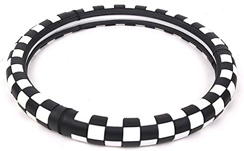 Chess pattern design; No slip; polyurethane material Synthetic; Steering Wheel Cover; Comfort Grip; 14.5 "- 15"