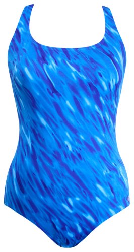 Apparel: Reebok Women's Waterfitness Water World X Back Tank Swimsuit