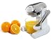 Metrokane Mighty OJ Citrus Juicer, White with Chrome Head and Handle
