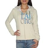 Womens Billabong Warm Surf & Skate Zip-Up Hoodie Sweatshirt Jacket - Beige - Size: S
