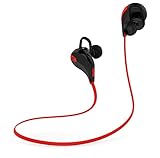 SoundPEATS(サウンドピーツ) ワイヤレス スポーツ ヘッドセット QY7 [並行輸入品] black/red