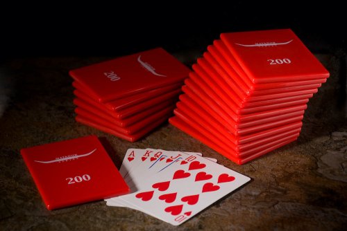 European Style Poker Chips (200 Denomination) - 20 Per Set