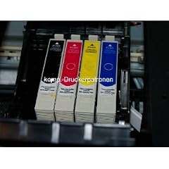 5 Druckerpatronen f�r Epson Stylus Office B42DW BX305F BX305FW BX320FW BX525WD BX535WD BX625FWD BX635FWD BX925FWD Epson Stylus SX420W SX440W SX525WD SX620FW (kompatibel) Sie bekommen 2 x Schwarz 1 x Blau 1 x Rot 1 x Gelb