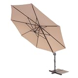 Alu Ampelschirm 3,5 Meter natur