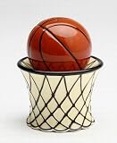 Fine Porcelain Basketball salt and Pepper Shaker Set Figurine
