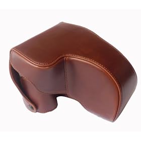 AST Camera Case for Panasonic Lumix G3 14-42 mm Lens - Brown
