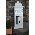 Standbriefkasten Briefkasten Antik-Look Aluguss / Wei�