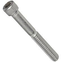 18-8 Stainless Steel Socket Cap Screw, Internal Hex Drive, Meets ASME/ANSI B18.3-2002, ASTM F837 Specifications, 3/8"-16, 4" Length, Pack Of 10
