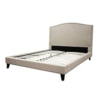 Aisling Cream Queen Fabric Platform Bed