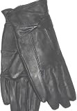 Genuine Black Soft Leather Microfiber Lined Very Soft and Luxurious Looking Gloves for Women Size Xlarge