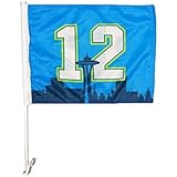 Seattle Seahawks 12th Fan Double SidedCar Flags