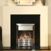 Miami Ivory & Black Electric Fireplace with Helios Fire