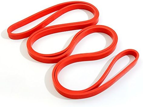 Pull Up Assist Band, Solid Latex Resitance Band Without-Stretch Resistance Band[Powerlifting Bands]Extra Durable Pull-Up Assist Bands[Works with Any Pullup ]Station Single Band-red
