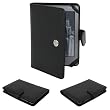 Skque Black Leather Case for Kindle Touch