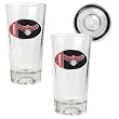 Atlanta Hawks NBA 2pc Pint Ale Glass Set with Basketball Bottom - Oval Logo