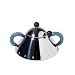 Alessi Zuckerdose mit Löffel 9097 blau
