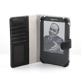 CaseCrown Amazon Kindle 3 (Latest Generation) Faux Leather Premium Case with Interior Compartments (6 Colors): Electronics