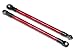 Traxxas 5319X Red-Anodized Aluminum Pushrods with Rod Ends (Progressive 3) (pair)