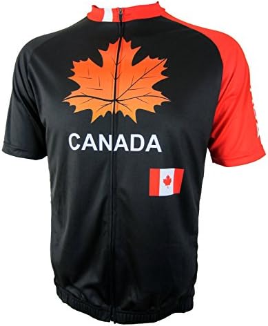 Canadian Maple Leaf - Men's Short Sleeve Bicycle Jersey (X-Large)