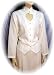 Heart Neck Long Sleeve Bridal Blouse in Ivory