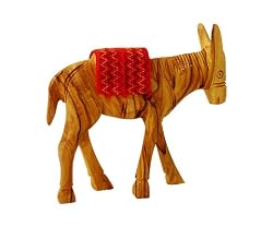 Olive Wood Donkey (6.4"H)