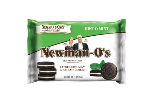 Newman's Own Organics Newman-O's, Mint Crème, 13-Ounce Packages (Pack of 6)